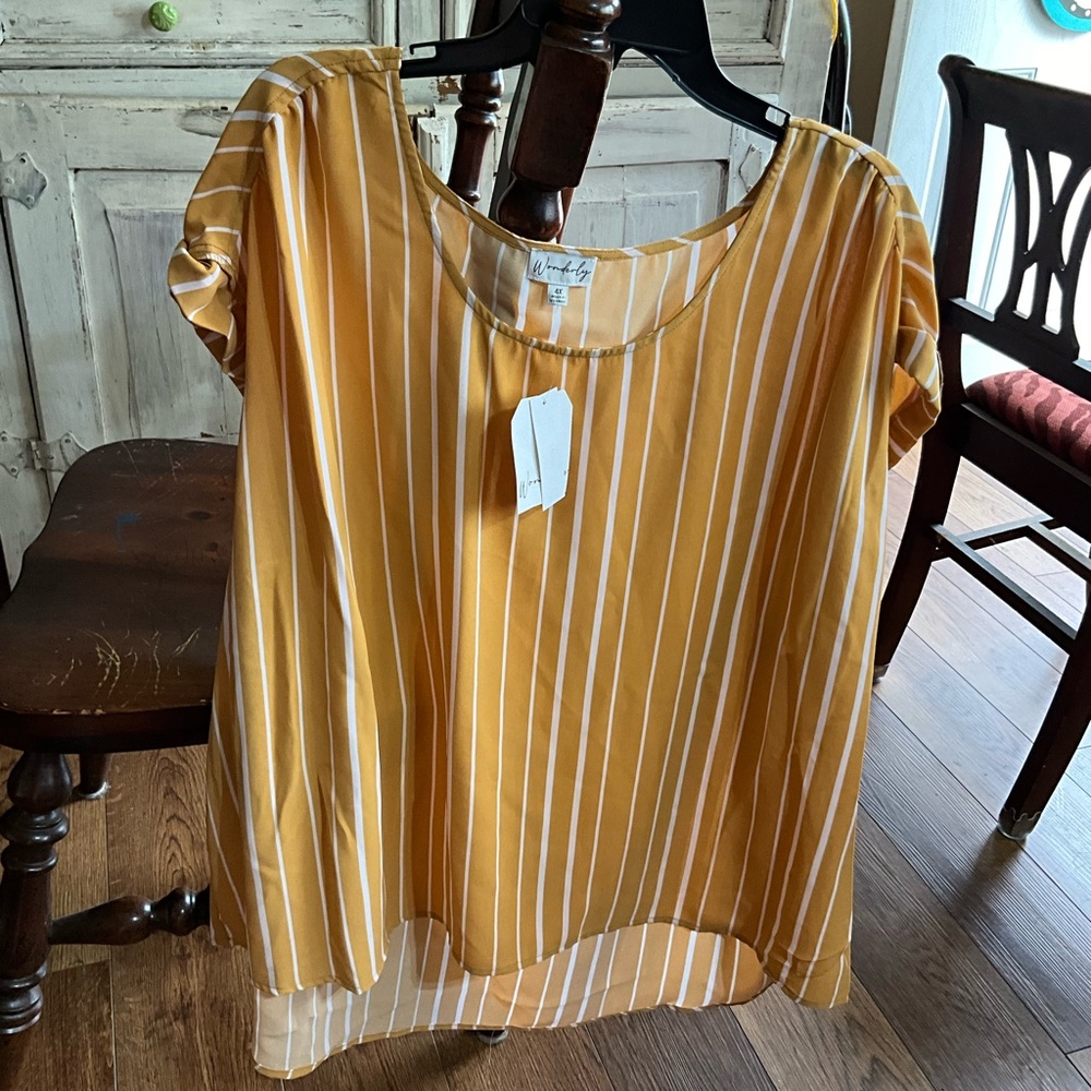 NWT Wonderfly 4X Blouse